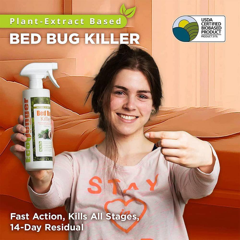 ECOVENGER Bed Bug Killer by EcoRaider 1GL−100% Efficacy Kills All StagesEggs for 2 Weeks Plant-Based ChildPet-Safe EB1RM5001GHD