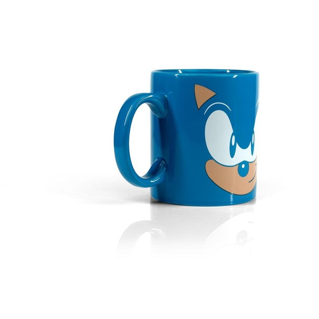 Just Funky Sonic The Hedgehog Blue 16oz Ceramic Coffee Mug