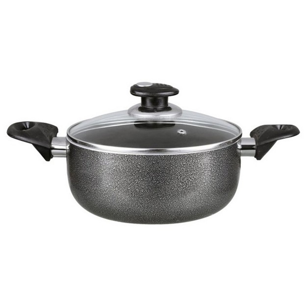 Brentwood Dutch Oven Aluminum Non stick 5 Qt In Gray