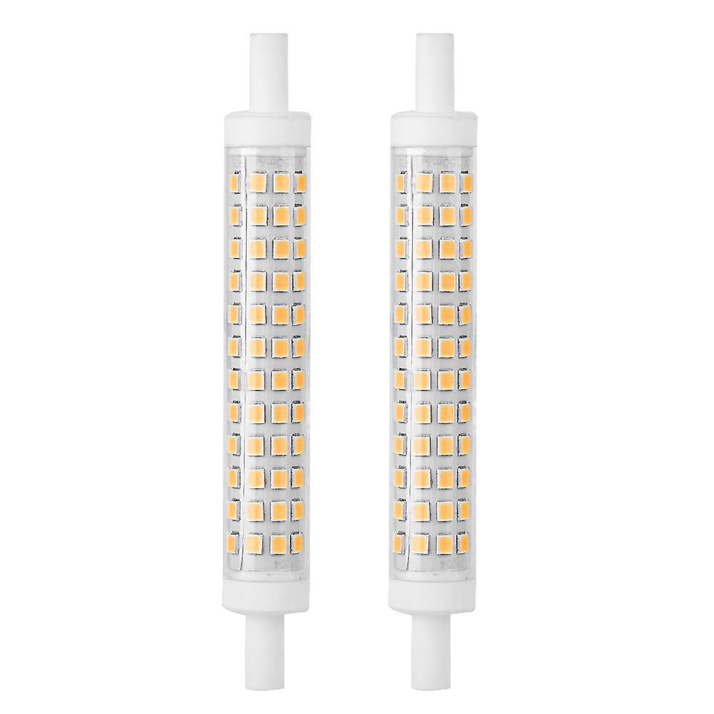 2pcs r7s 10W 120 LED Bulb Light Double Ended Halogen Lamp Replacement AC85-265V(Warm White)