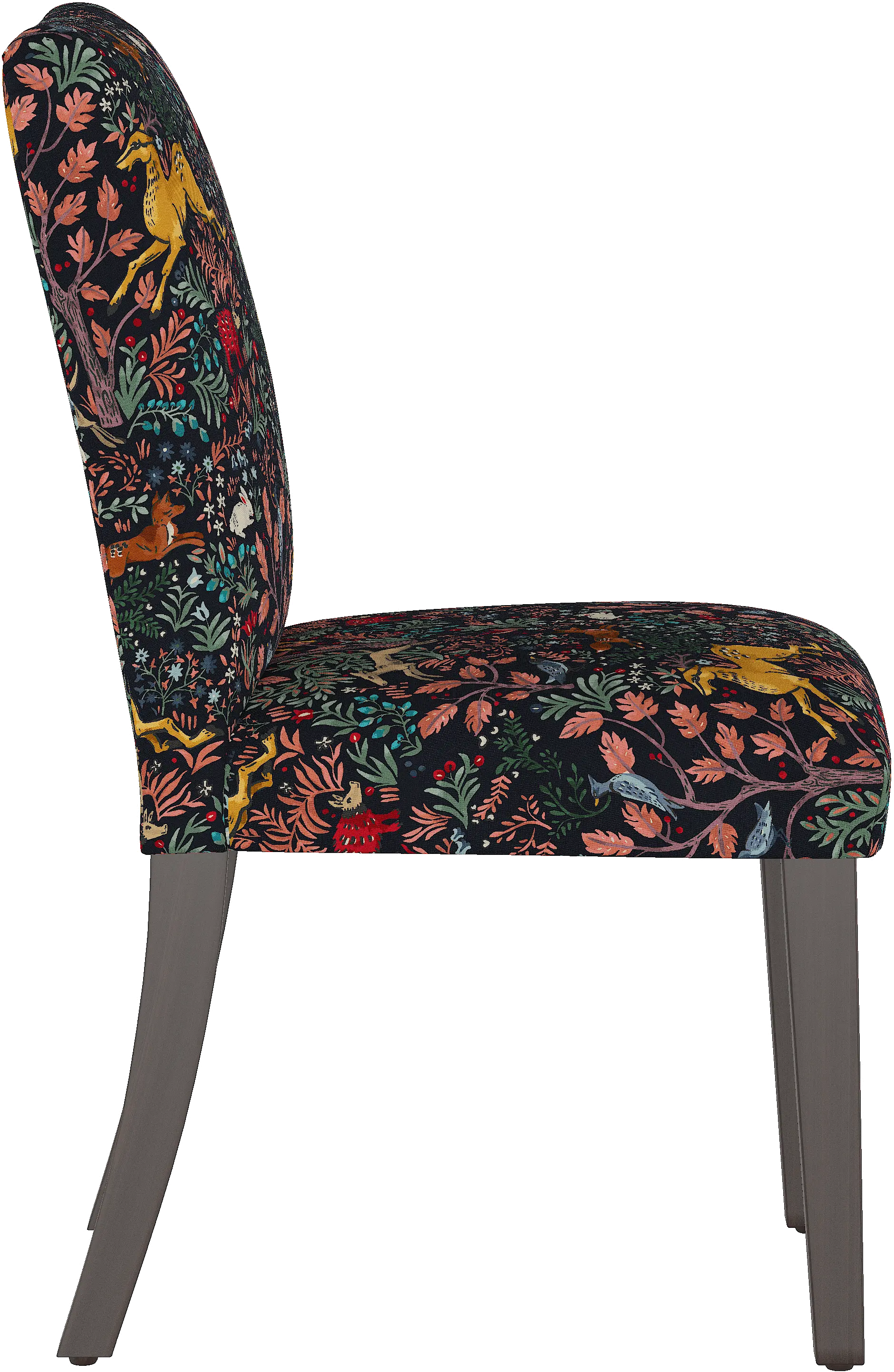 Drew Navy Woodland Dining Chair - Skyline Furniture