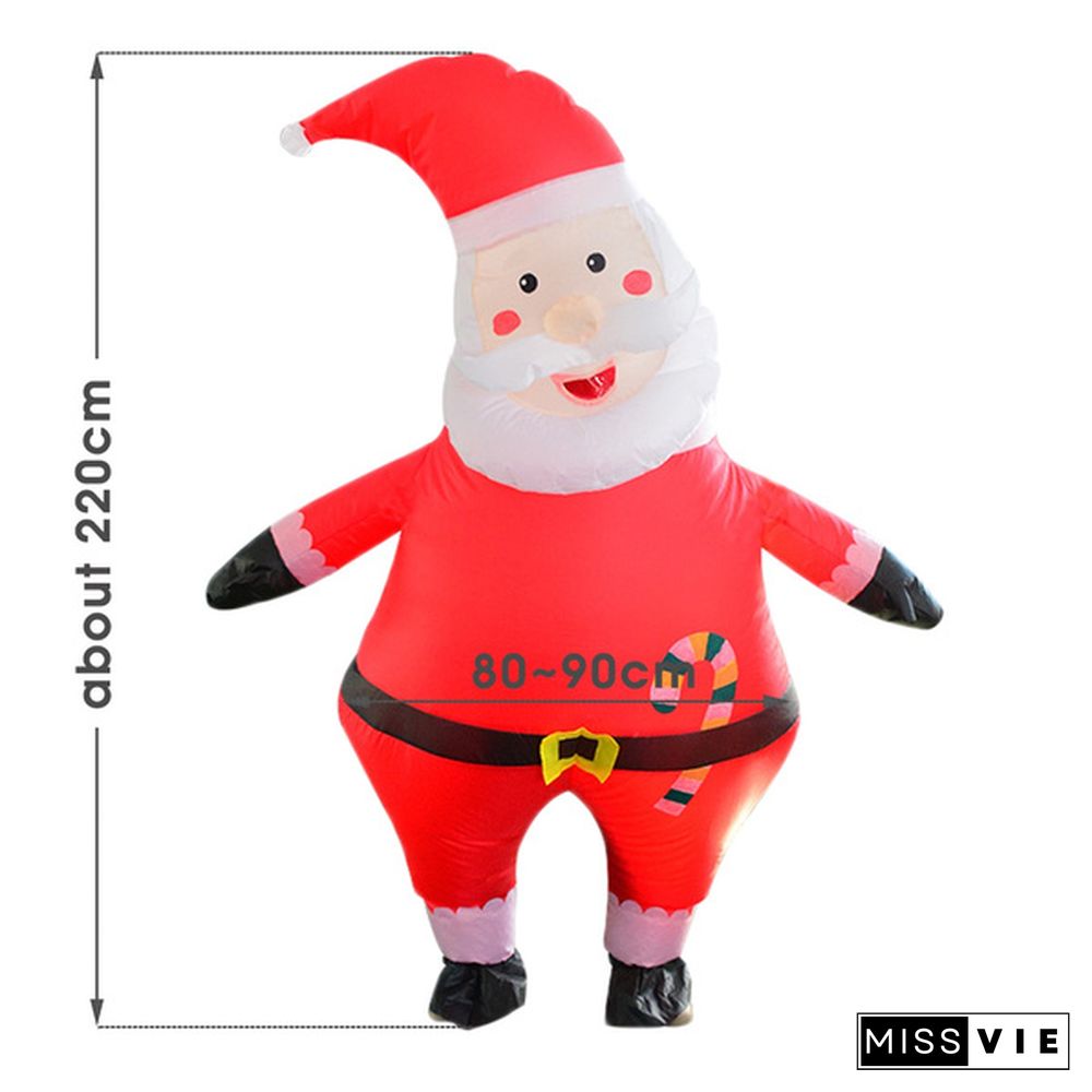 Inflatable Santa Gingerbread Man Pumpkin Doctor Costumes for Kids Adult Fancy Dress Suit Halloween Christmas Carnival Party Men Women Boys Girls Outfit