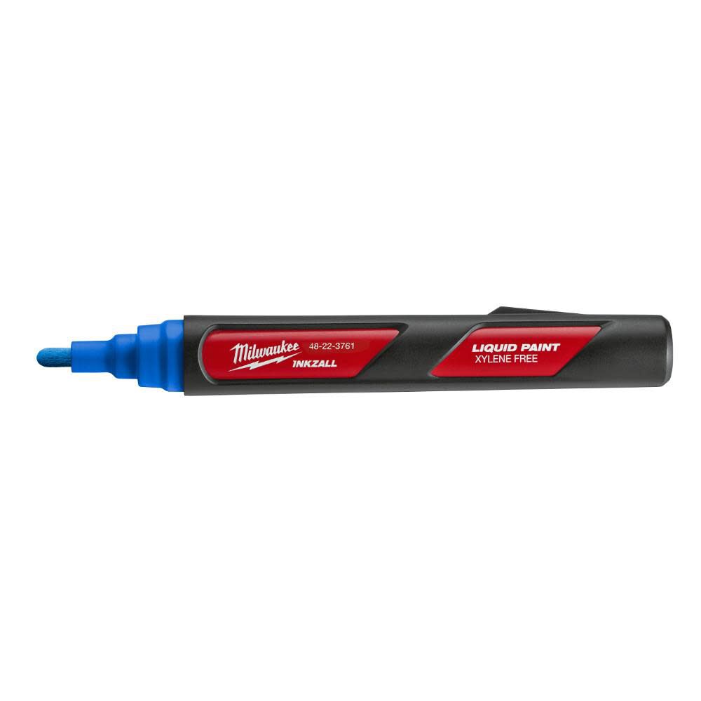 Milwaukee INKZALL Blue Paint Marker 48-22-3761 from Milwaukee