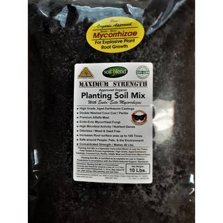 Soil Blend Premium Planting Soil Mix Special Blend with Perlite Worm Castings Coconut Coir and Endo and Ecto Mycorrhizae SBPS10MYCO
