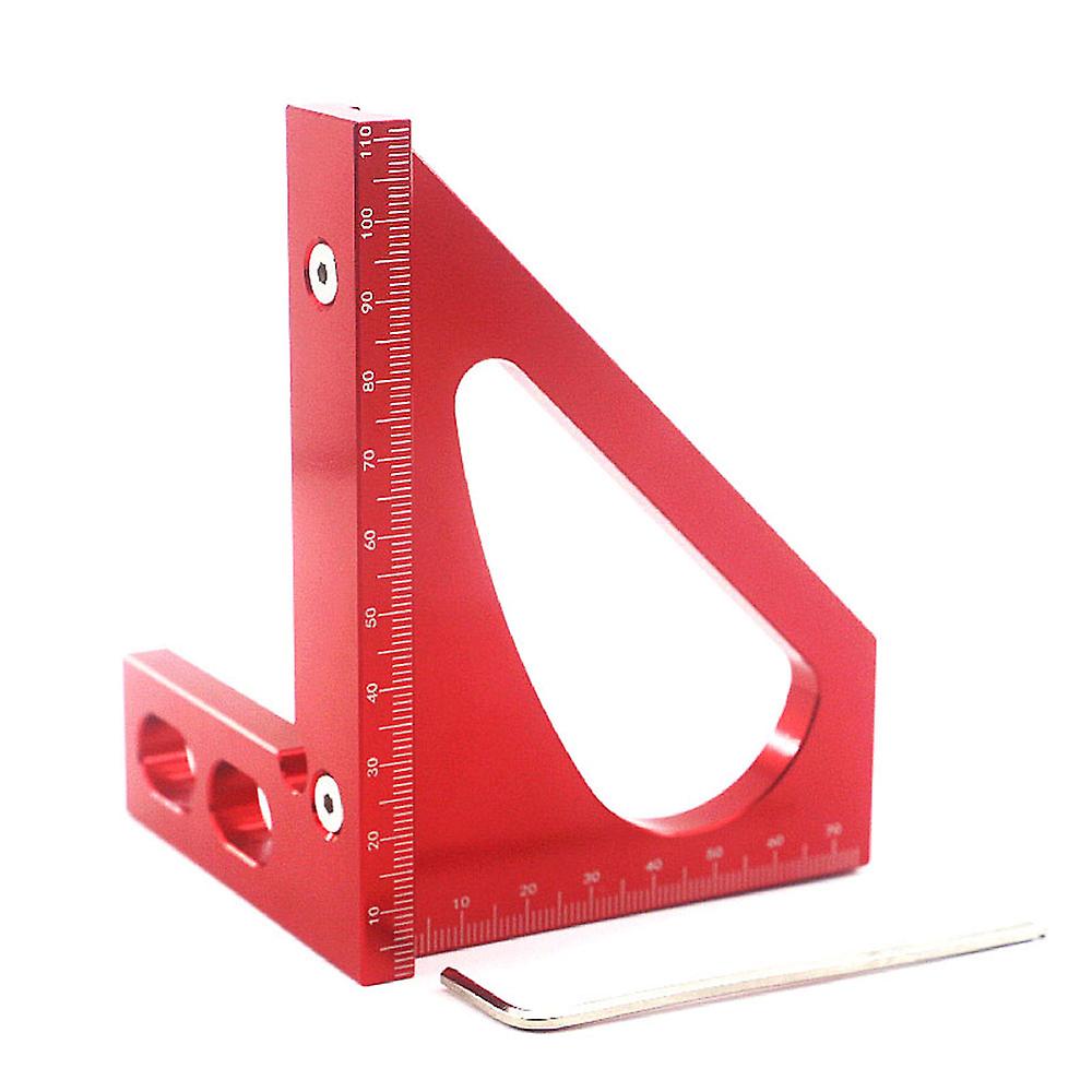 Woodworking Scribing Gauge Scriber Square Protractor Aluminum Alloy Triangle Ruler Measuring Tool For Carpenter