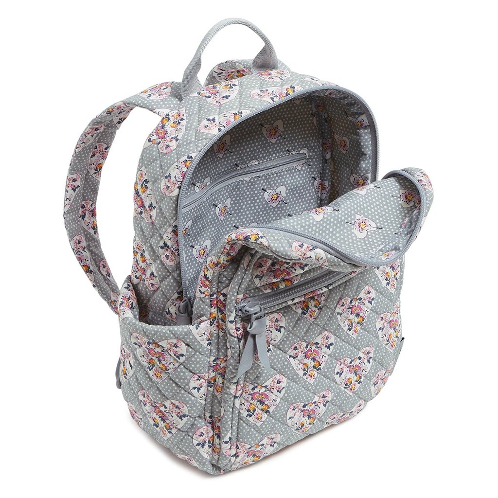 Vera Bradley  Small Backpack in Mon Amour Gray