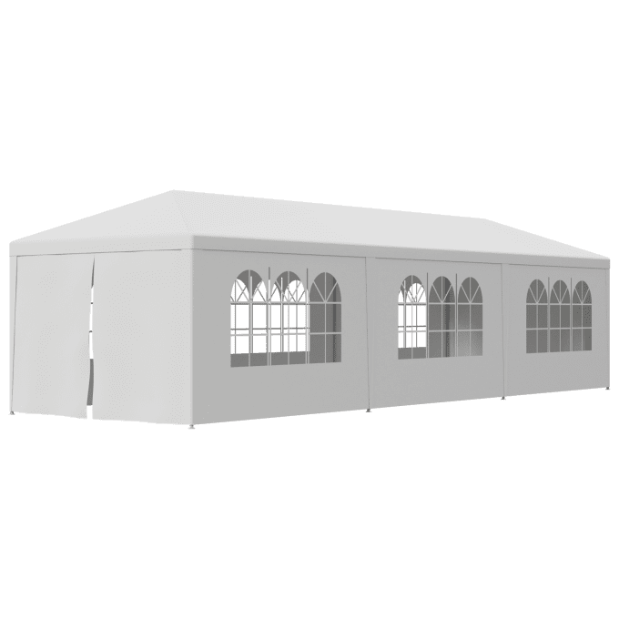 ZENSTYLE 10'x30' White Outdoor Gazebo Canopy Wedding Party Tent 8 Removable Walls