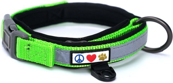 Pawtitas Soft Adjustable Reflective Padded Dog Collar