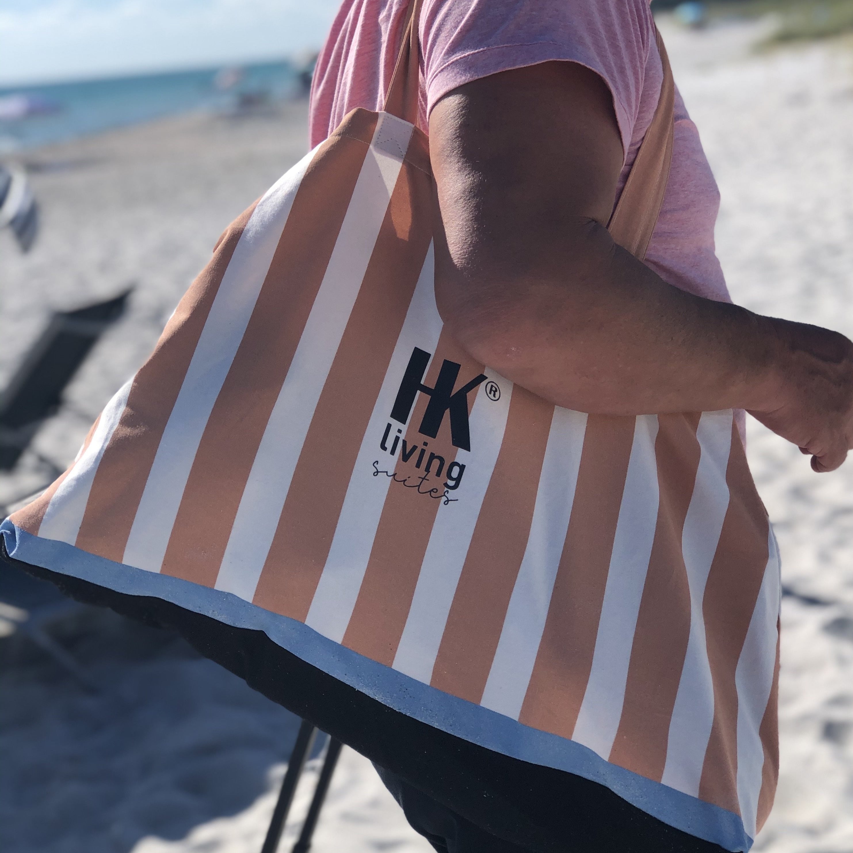 Striped Beach Tote