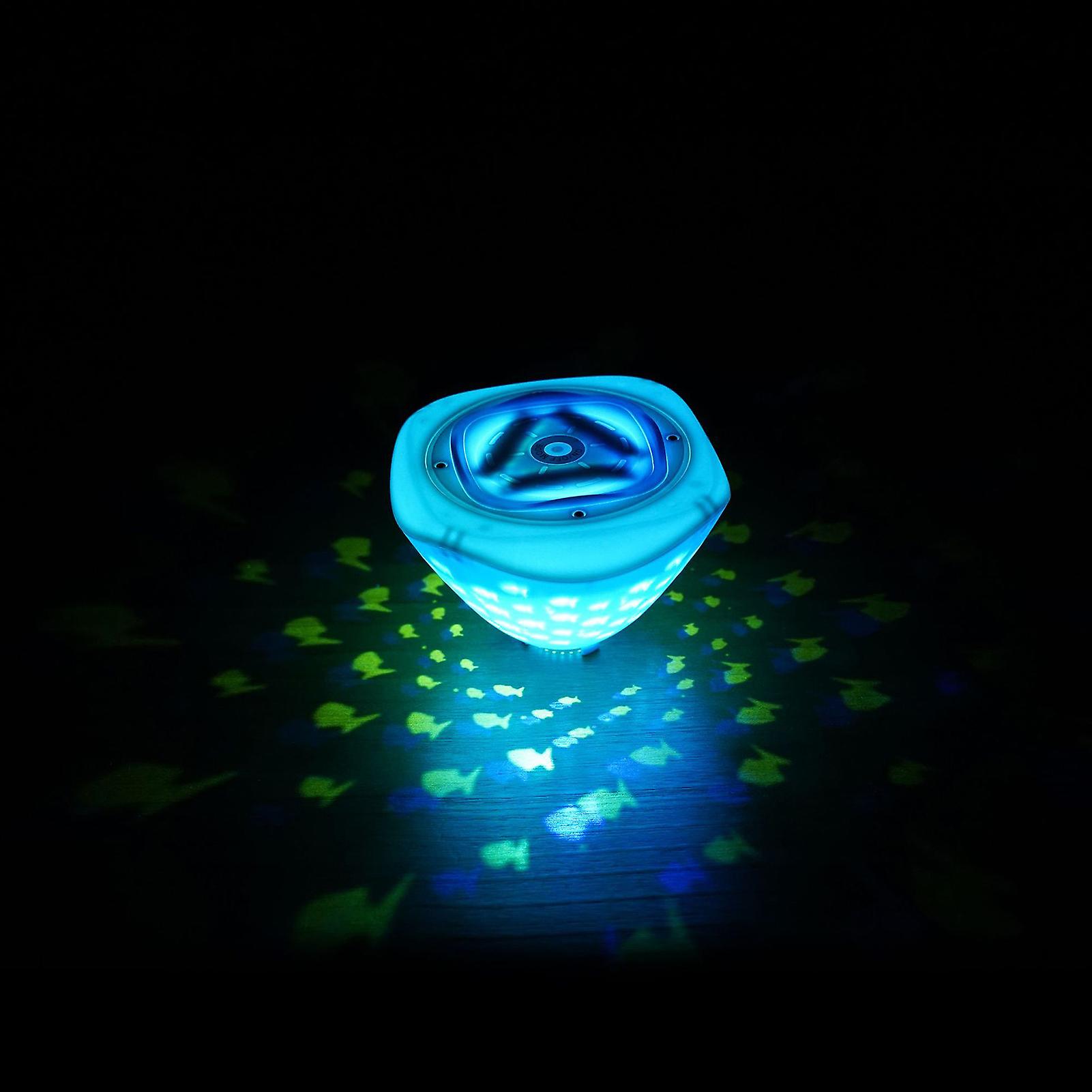 1pcs 3.7v 0.5w 4leds Rgb Floatings Light Colorful Lamp 6 Lighting Modes/ Ip67 Water Resistance/ 3 * Aaa Cell Operated For Pond Fountain Pool No.216710