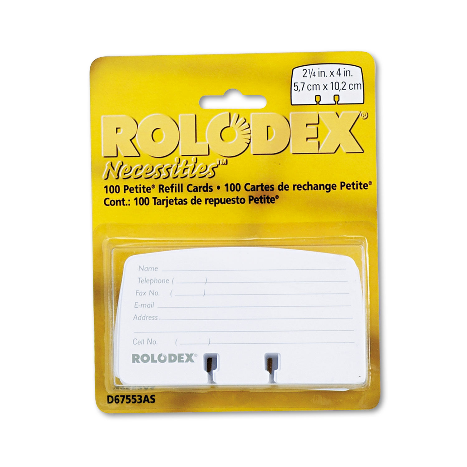 Petite Refill Cards by Rolodexandtrade; ROL67553