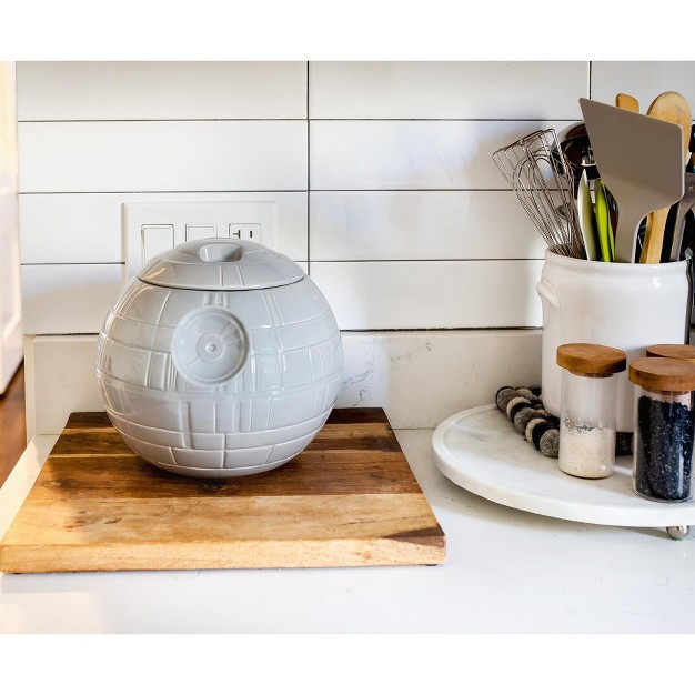 Ukonic Star Wars Death Star Ceramic Cookie Jar Container 9 75 Inches Tall