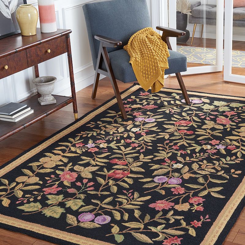 Safavieh Chelsea Blossom Framed Floral Wool Rug Runner - 2'6'' x 12'