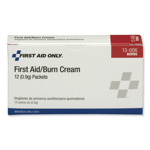 PhysiciansCare First Aid Kit Refill Burn Cream Packets， 0.1 g Packet， 12/Box (13006)