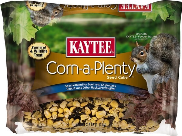 Kaytee Corn-a-Plenty Seed Cake Squirrel Food， 2.5-lb