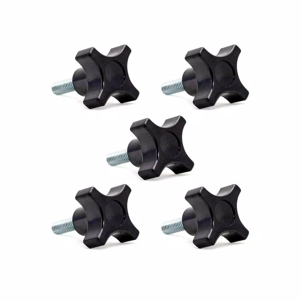 POWERTEC 1/4 in.-20， 4-Point Stud Knob (5-Pack) and#8211; XDC Depot