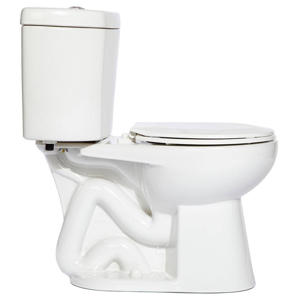 Niagara Stealth Stealth 2-piece 0.8 GPF Single Flush Round Front Toilet in White Seat Included (9-Pack) 77001RWHAI1