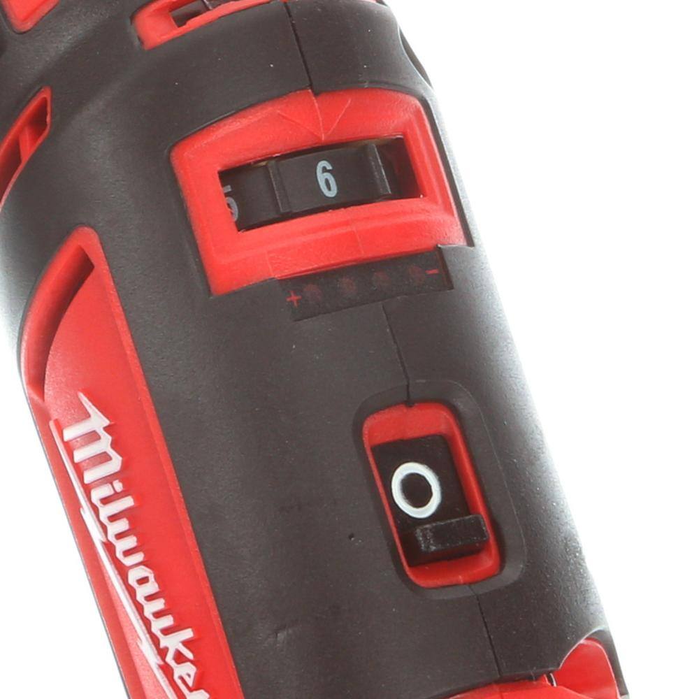 MW M12 12V Lithium-Ion Cordless 14 in. Hex Screwdriver Kit with M12 Lithium-Ion Cordless Rotary Tool (Tool Only) 2401-22-2460-20