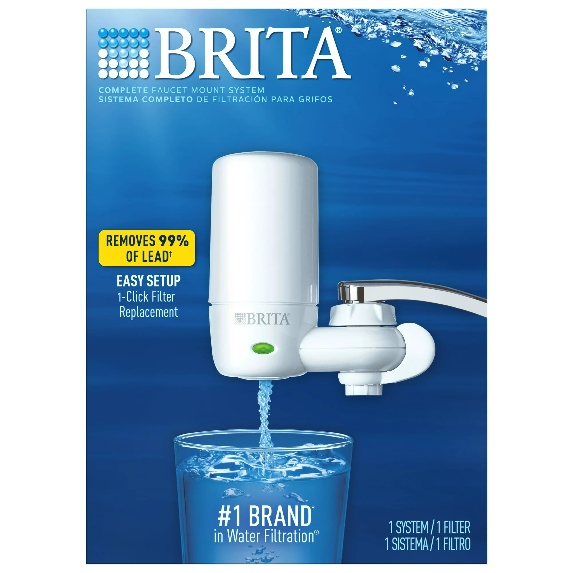 Brita Complete Tap Water Faucet Filtration System - White