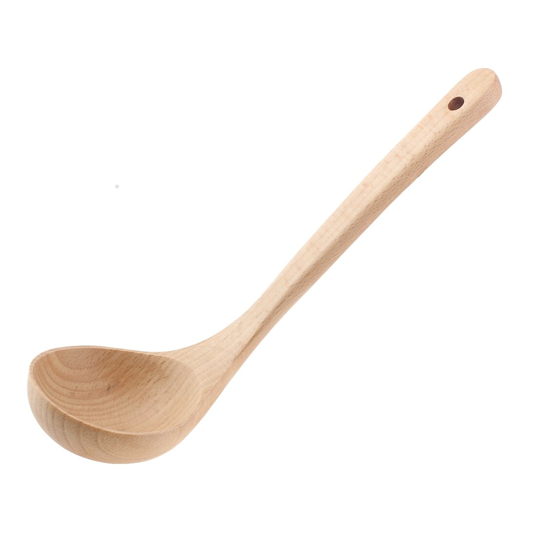 Wooden Ladle Spoons Natural Grain Kitchen Soup Spoon Dining Spoons 8