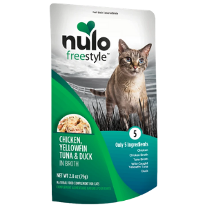 Nulo Grain-Free Chicken and Yellowfin Tuna in Broth Cat Food Topper， 2.8