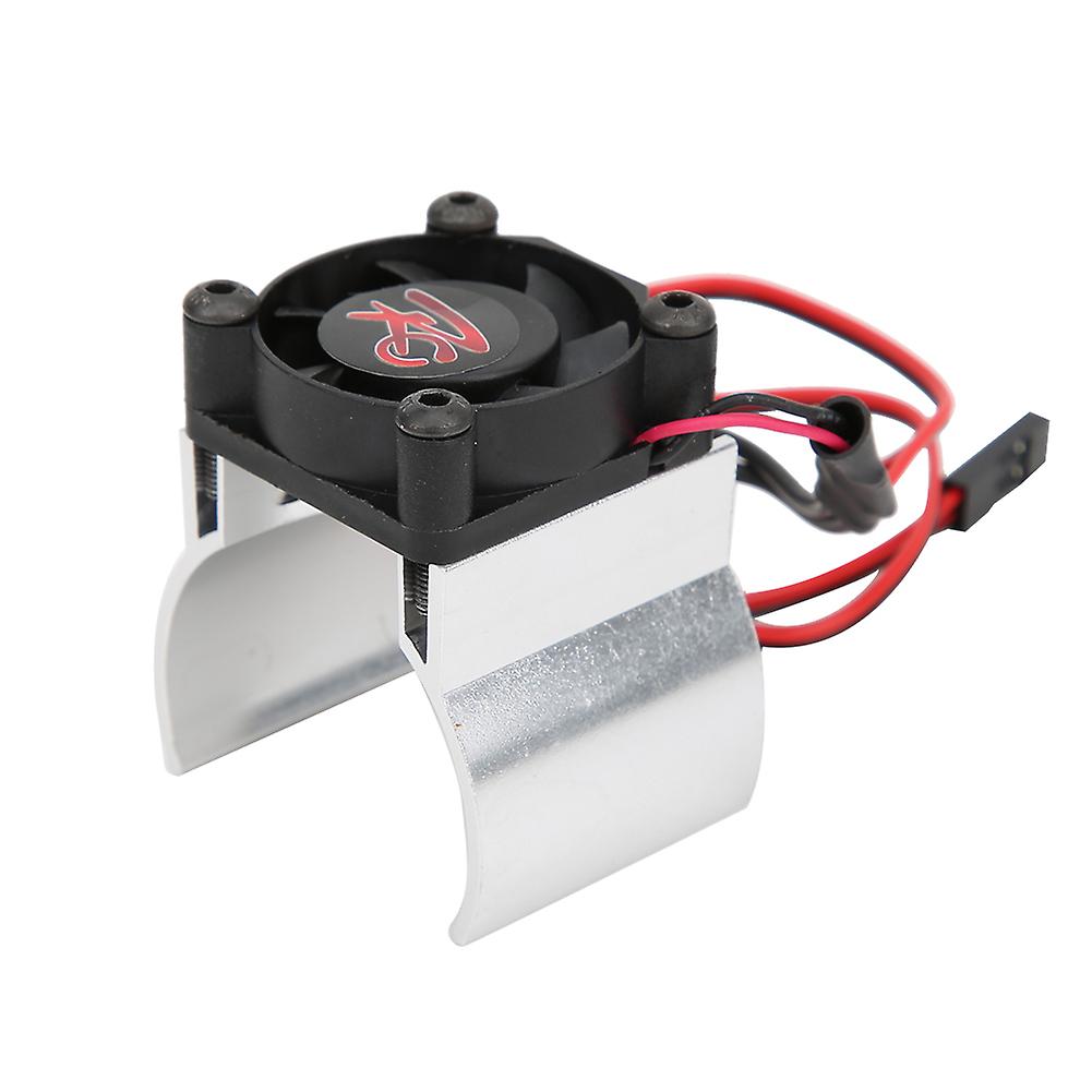 Aluminum Alloy 540/545/550 Motor Heat Sink Radiator With Single Cooling Fan For 1/10 Rc Hobby Model Carsilver