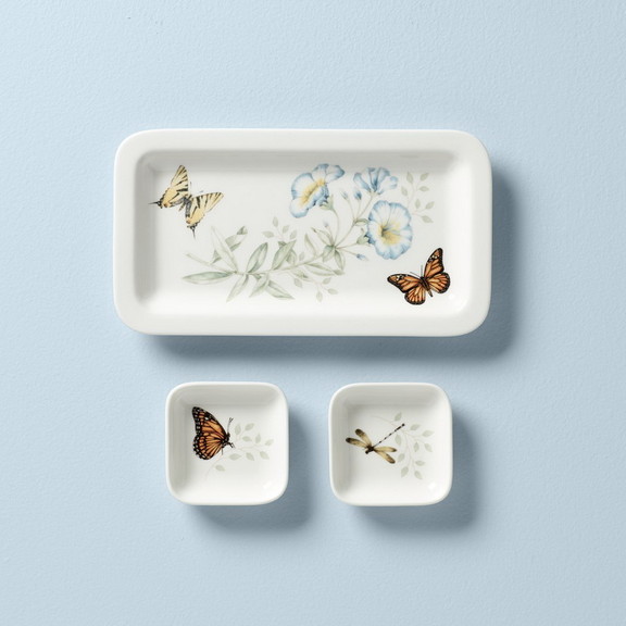 Lenox 892531 Butterfly Meadow Sushi Plate   Bowls