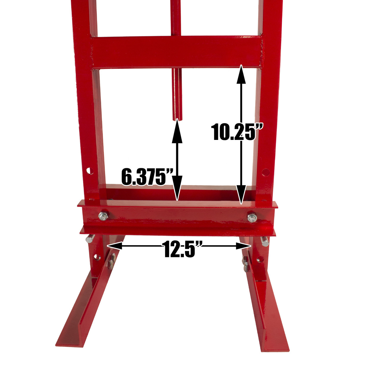 Dragway Tools 6-Ton Hydraulic Shop Press Benchtop with Plates H Frame