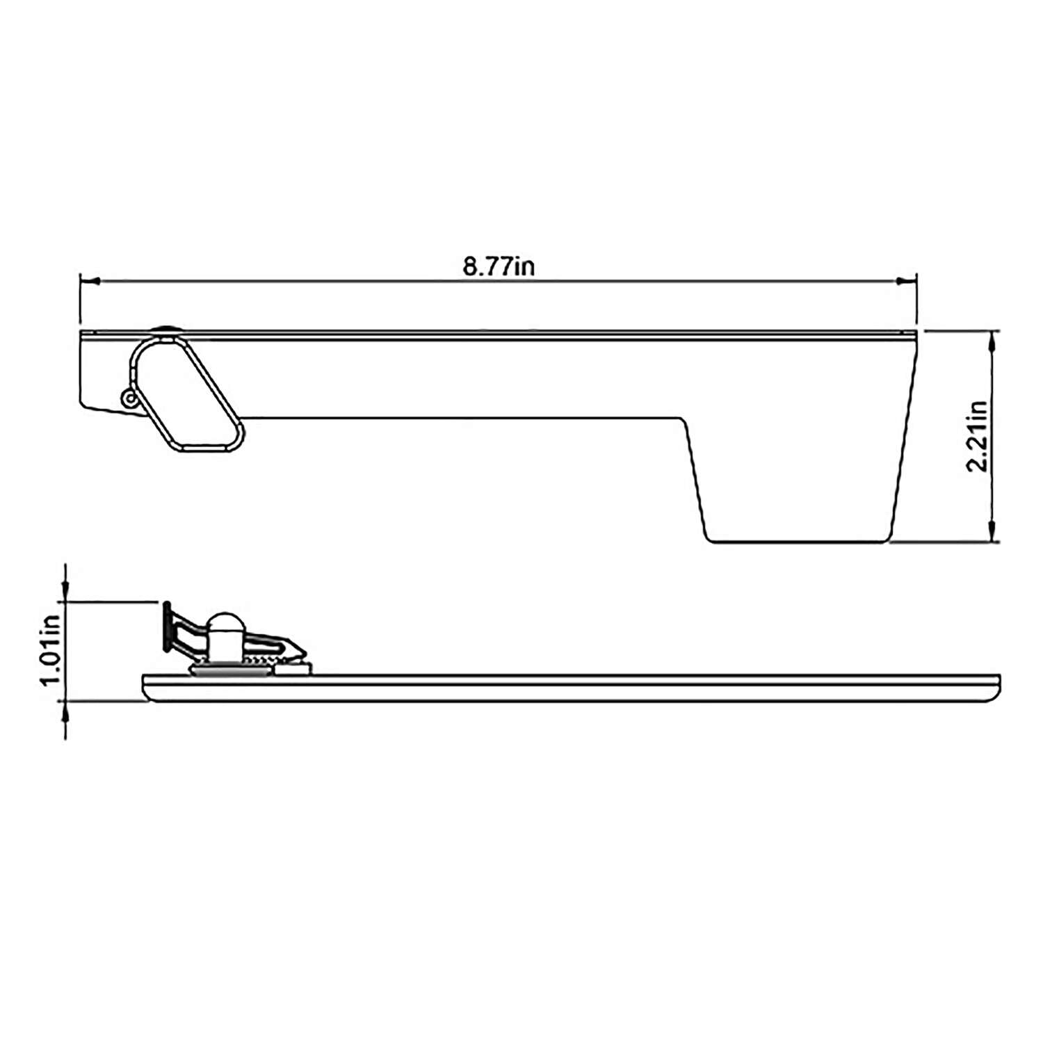 Gibraltar Mailboxes Aluminum Red 1 in. W X 8-3/4 in. L Mailbox Flag Replacement Kit