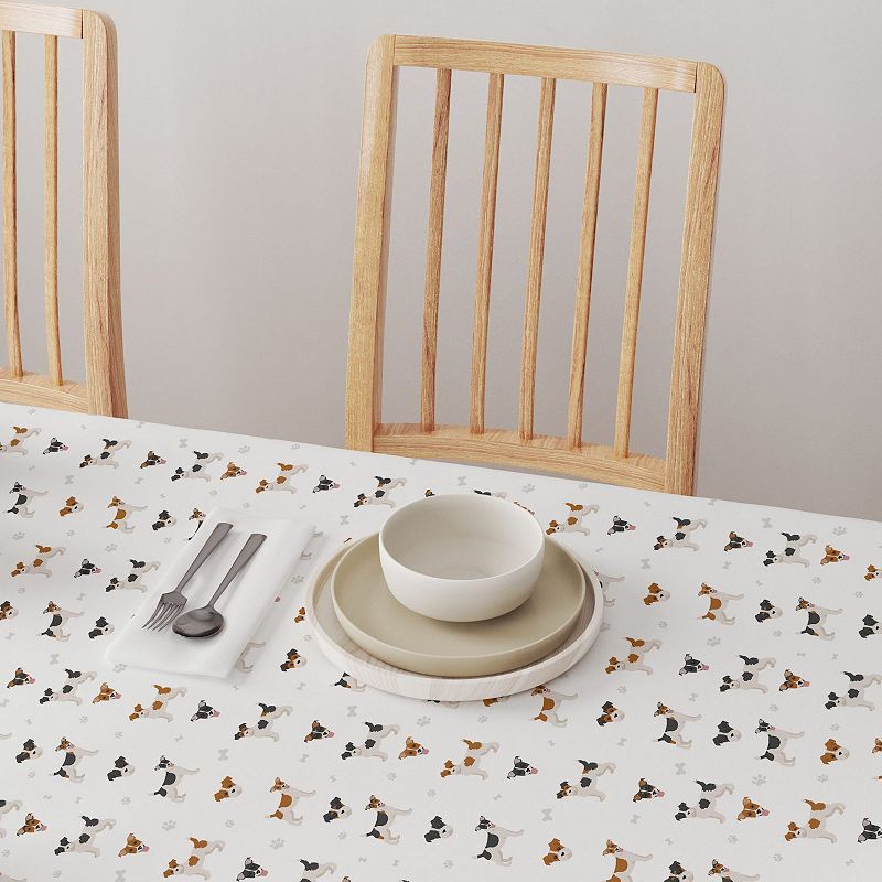 Square Tablecloth， 100% Polyester， 70x70， Jack Russel Designs