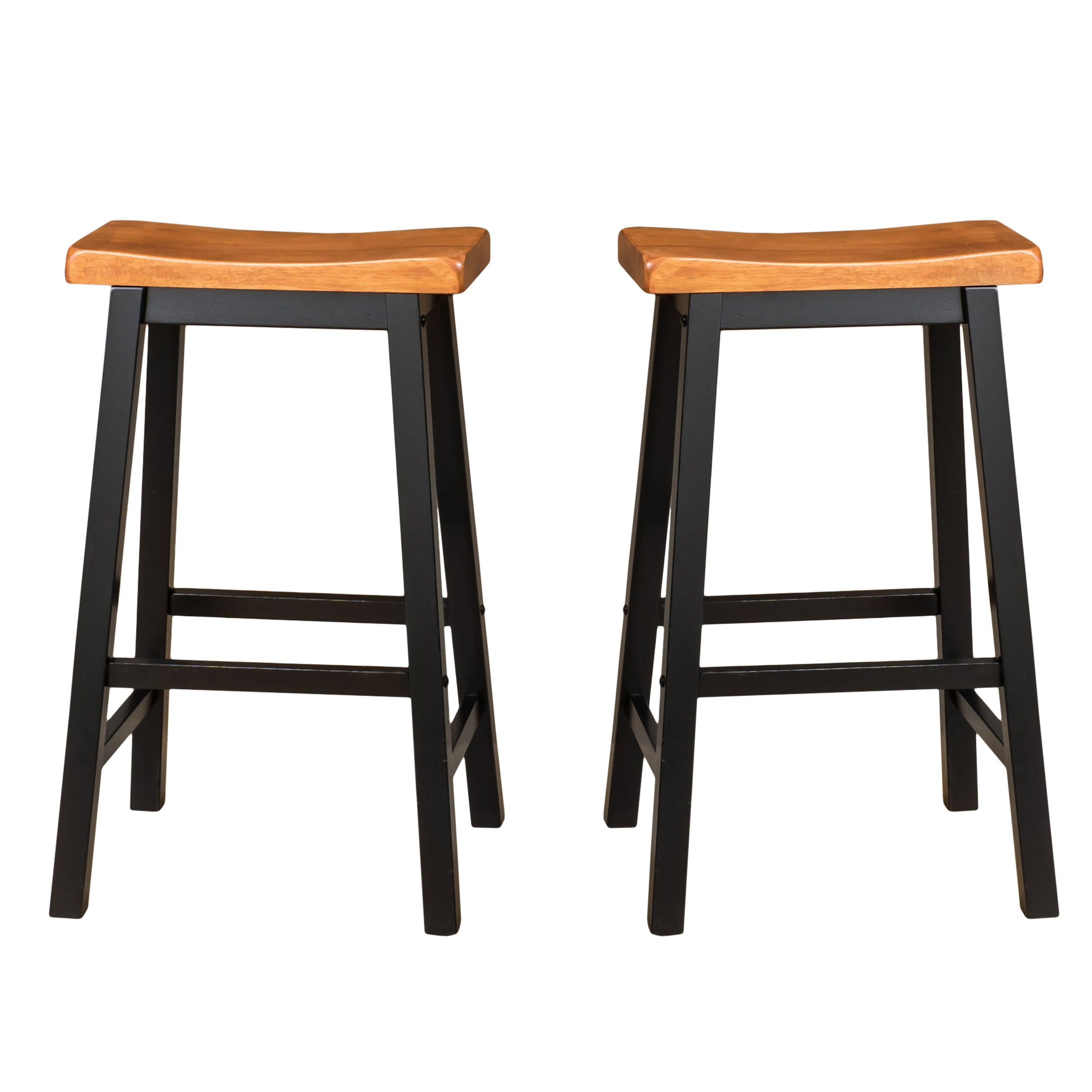 Toluca Saddle Wood 29-Inch Barstool (Set of 2)