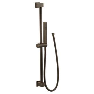 MOEN 1-Spray Patterns 1.125 in. Wall Mount Modern Rectangular Replacement Handheld Shower Head in Oil Rubbed Bronze 189318ORB