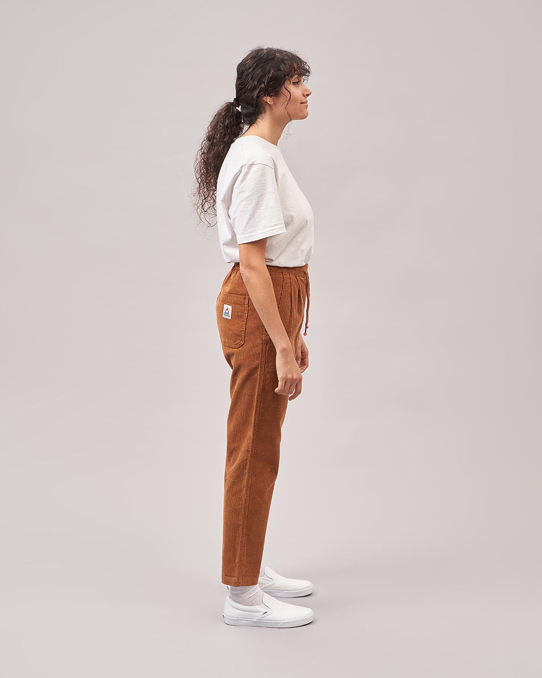 Compass Recycled Corduroy Trouser - Coconut