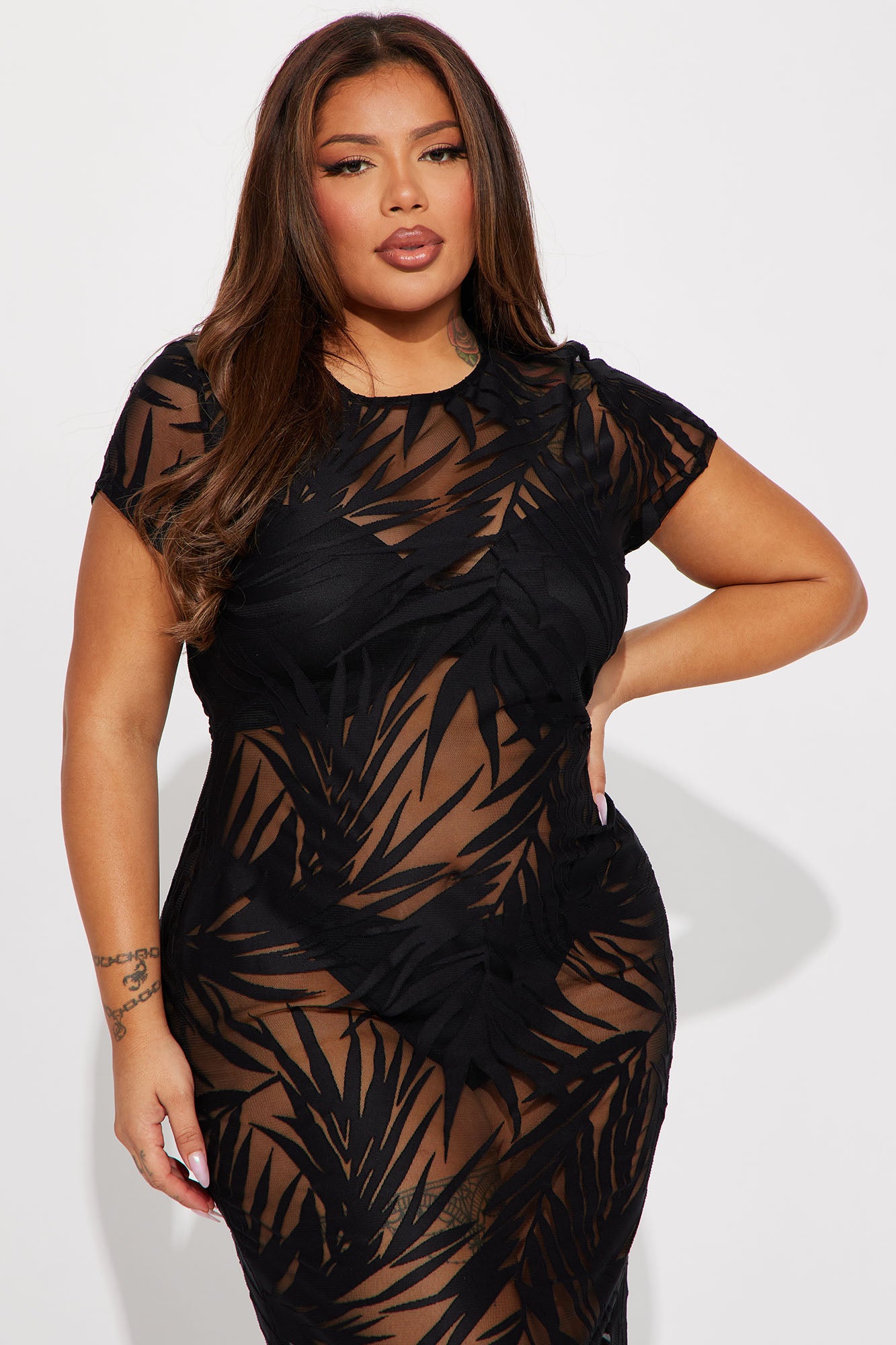 Bahama Babe Midi Dress - Black