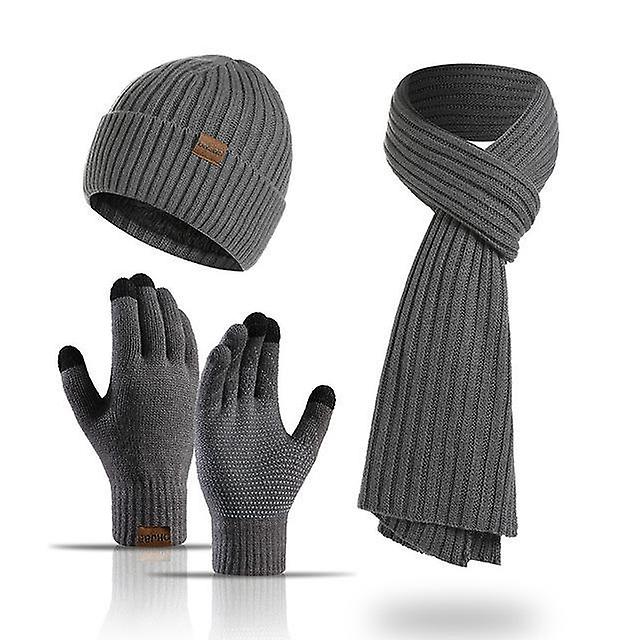 3 knit scarf + Hat + Gloves