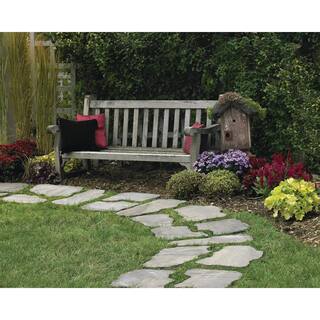 Natural Impressions 18 in. x 18 in. x 1.75 in. Foot Notes CharcoalTan Patio Step Stone (75-Piece Pallet) 12051060