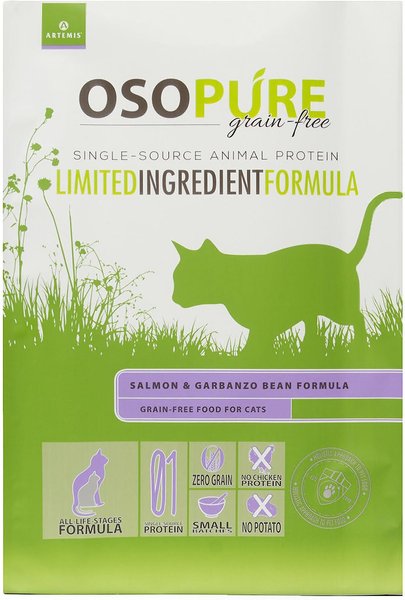 Artemis Osopure Grain-Free Limited Ingredient Salmon and Garbanzo Bean Formula Dry Cat Food