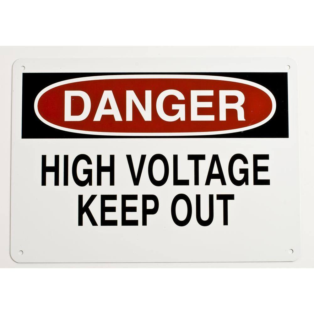 Brady 10 in. x 14 in. Aluminum Electrical Hazard Sign 40668