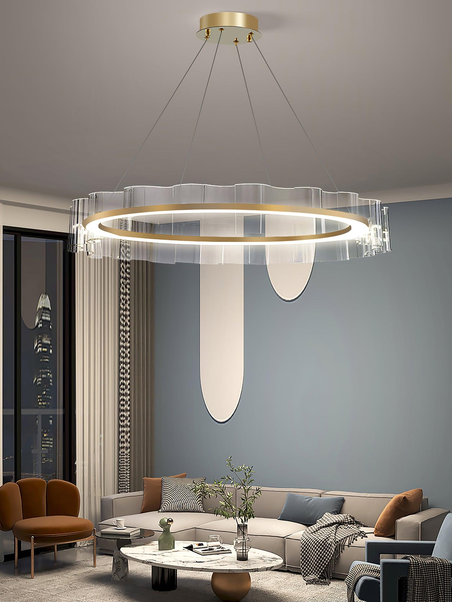 Water Wave Glass Chandelier