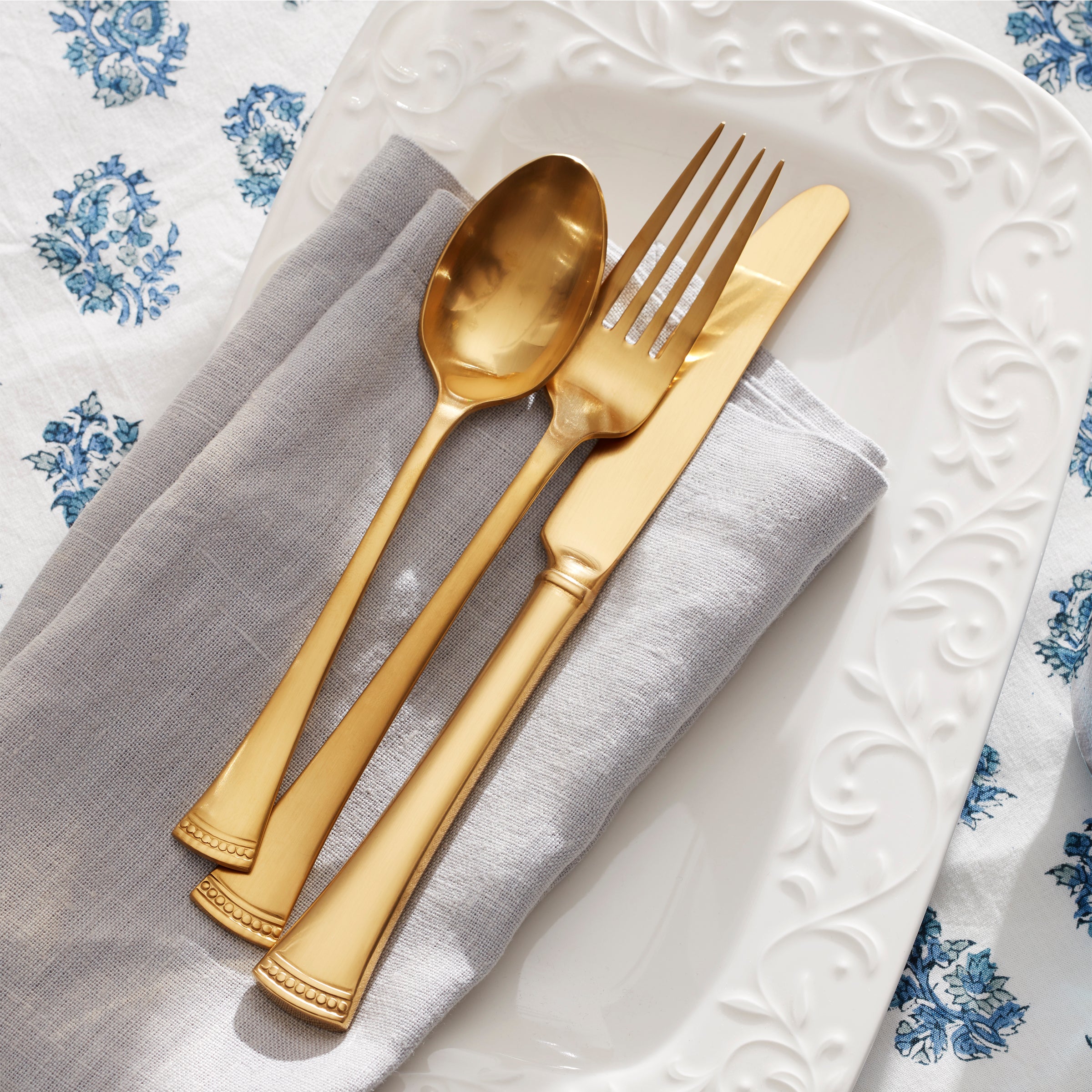 Portola Gold 60-Piece Flatware Set