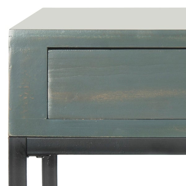 SAFAVIEH Adena Dark Teal End Table - 24