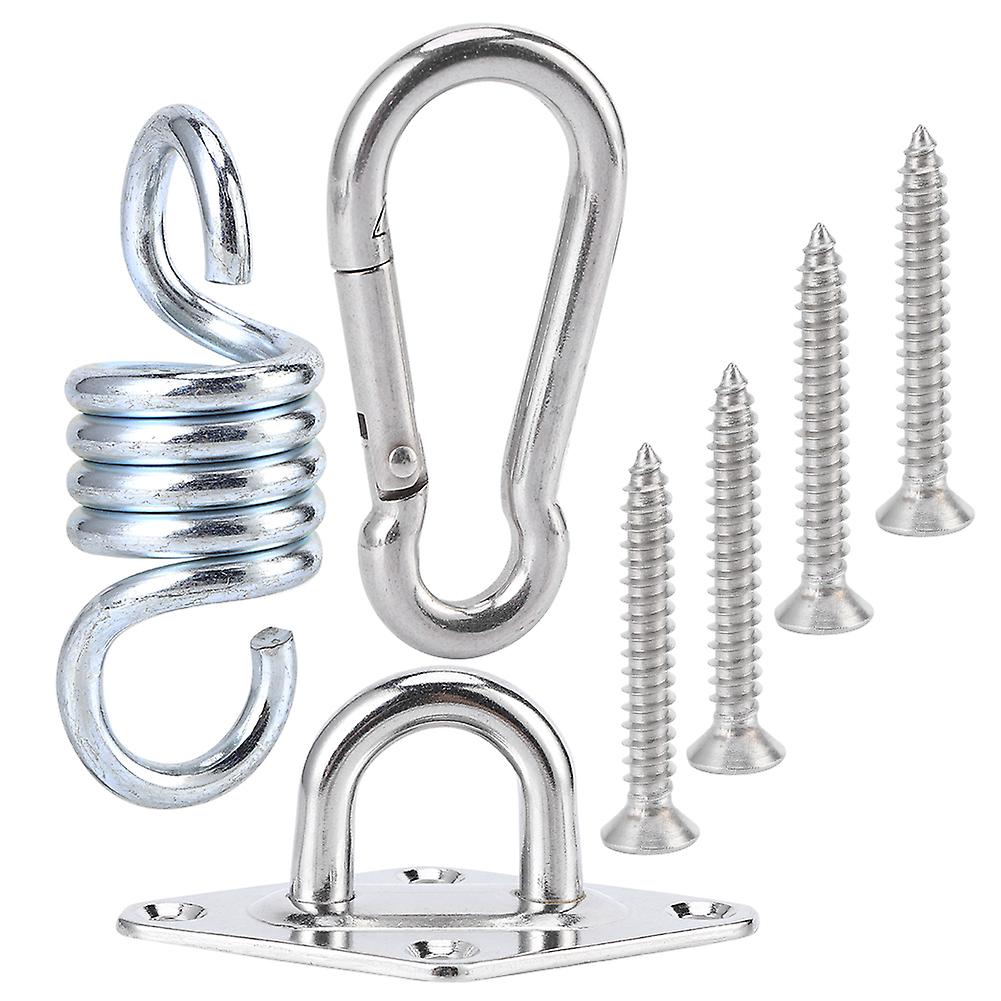 Stainless Steel Swing Buckle Fixed Hook Hammock Hanging Chair Basket Pad Eye Fittings