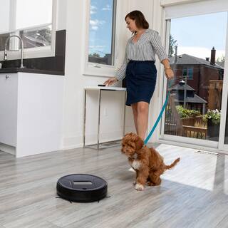 bObsweep PetHair Vision Plus Robotic Vacuum Cleaner and Mop in Blackberry WVP58021