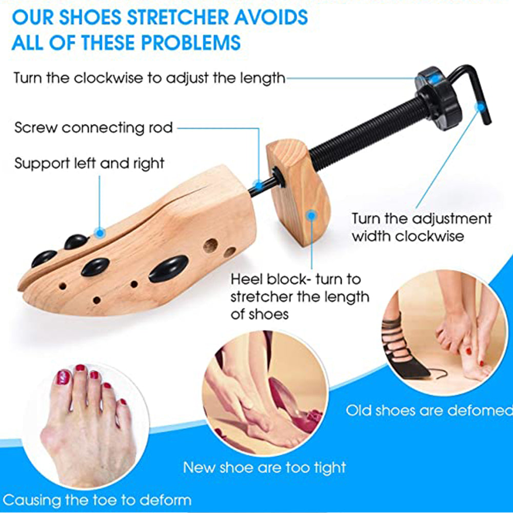 1 Pair Shoe Stretcher Professional Shoe Trees Stretch Width Length for Men Women 39-40