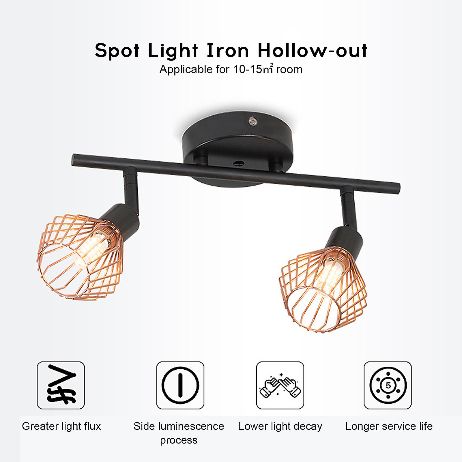 Spot Light 10w Iron Hollow-out With 2pcs G9 Lamp Holder Ceiling Decoration Dining Room Bedroom Ceiling Light No.299256