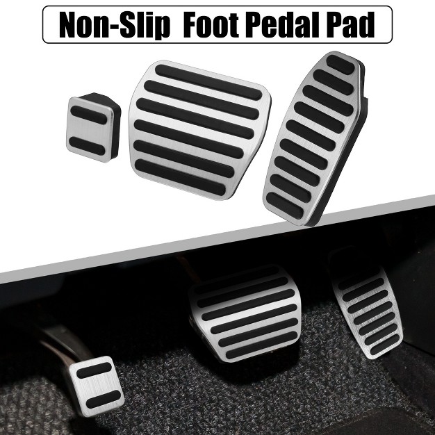 Unique Bargains Foot Pedal Brake Gas Pedal Pad Footrest Pedal Cover For Nissan Altima