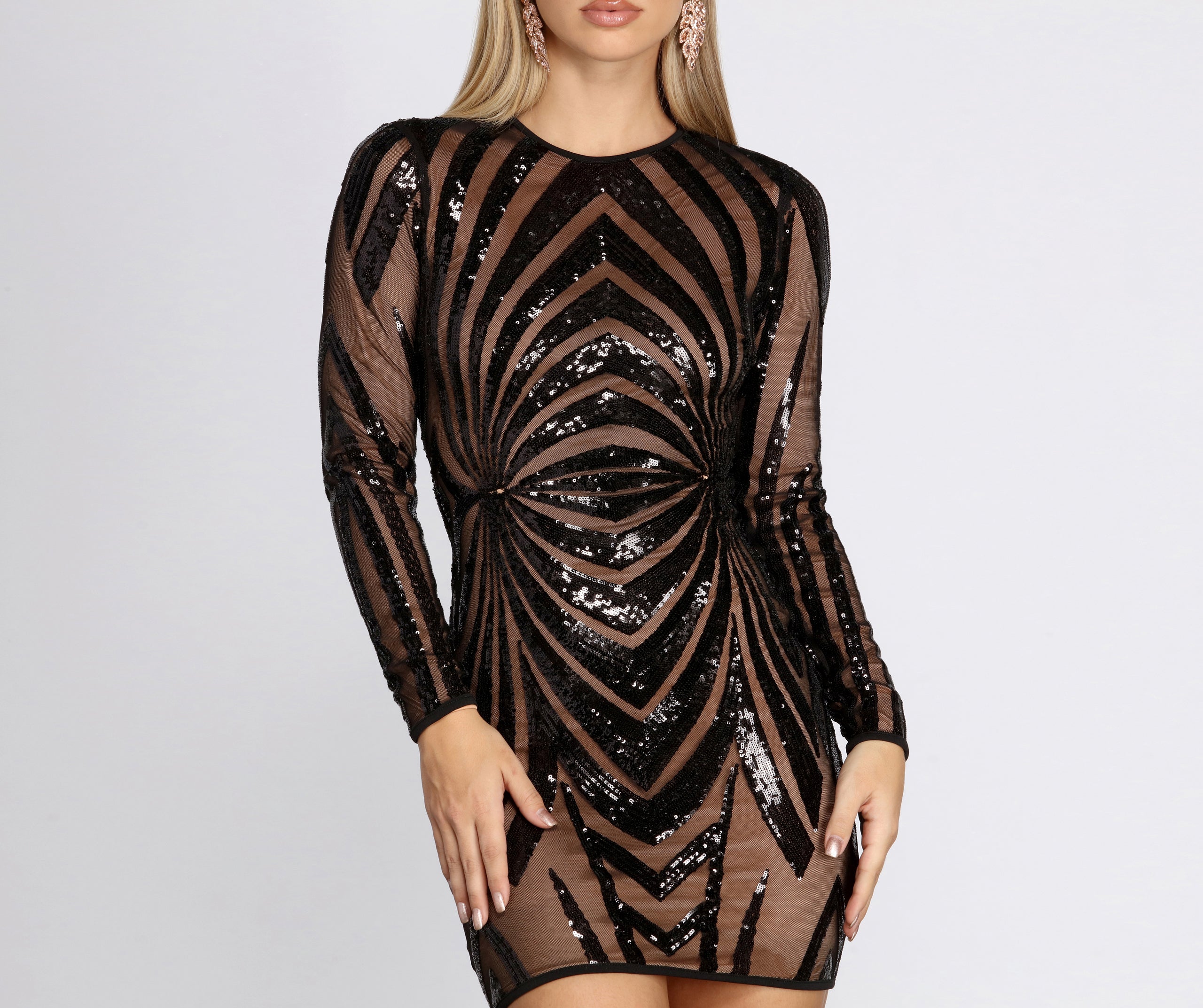 Do It For The Glam Sequin Mini Dress