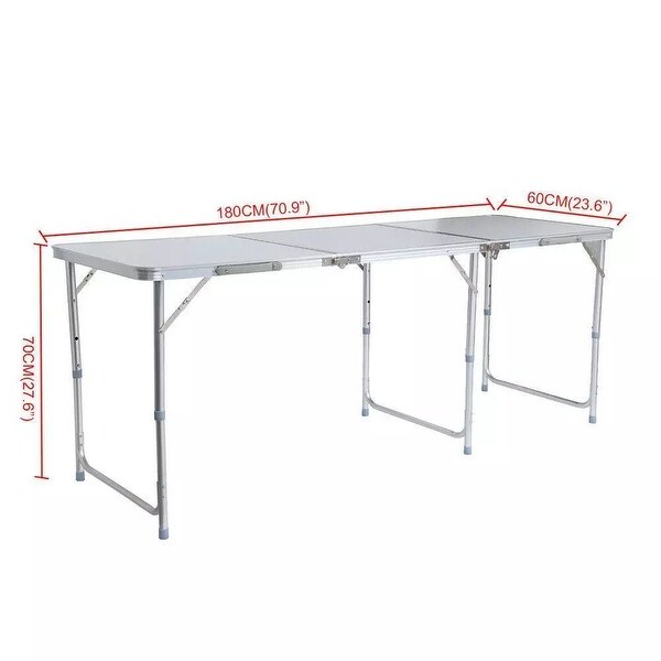 Portable Aluminum 6ft Folding Table In/Outdoor