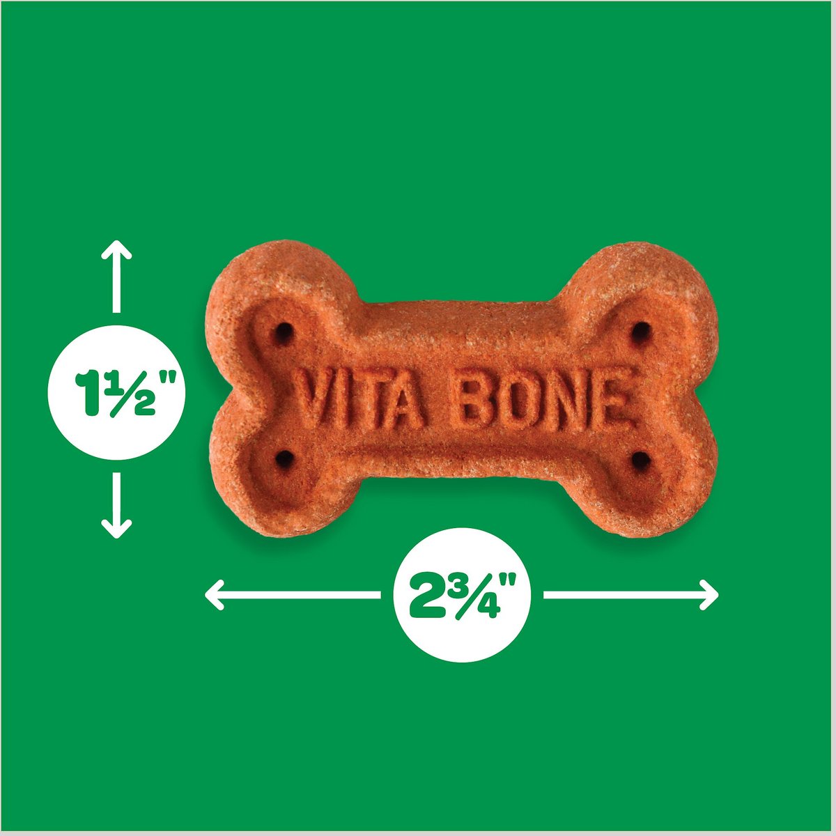 Vita Bone Multi Flavors Crunchy Biscuit Dog Treats， Medium