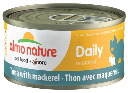 Almo Nature Daily Tuna  Mackerel in Broth Canned Cat Food